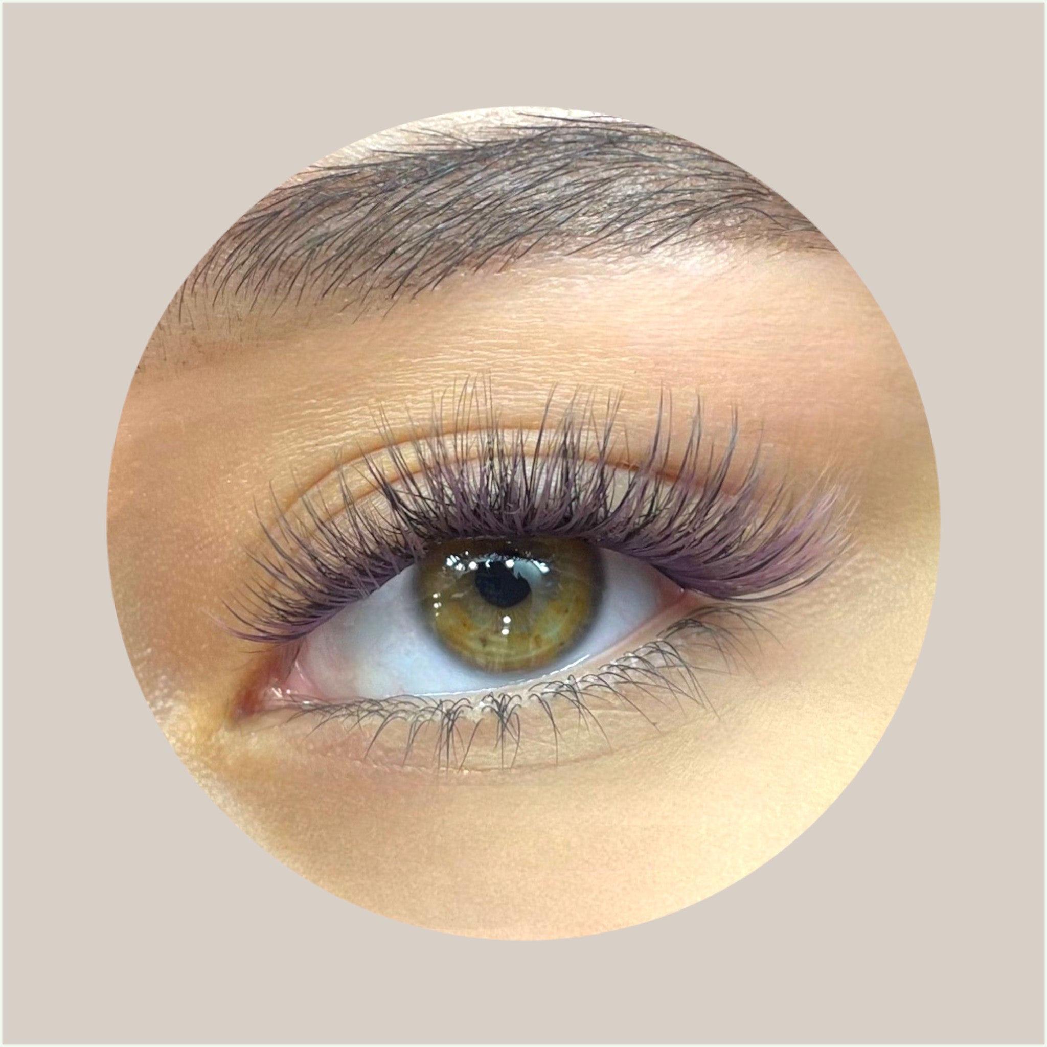 Oog met Velvet cluster wimpers